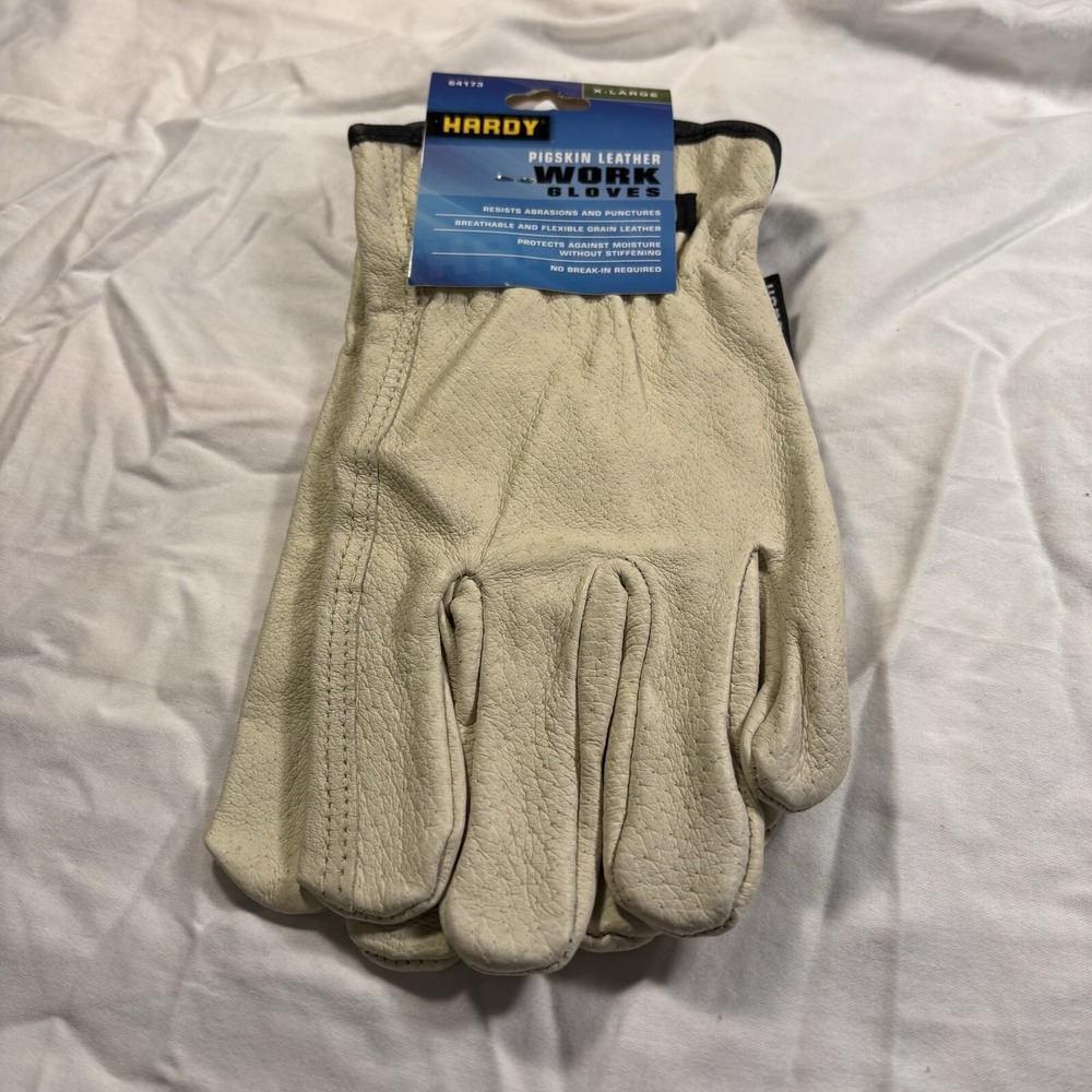 New Hardy Pigskin Leather Work Gloves X-Large Glove
